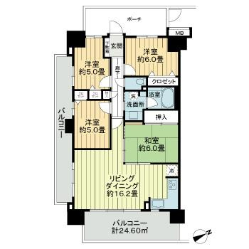 エクシオ中浦和レジデンスの間取り