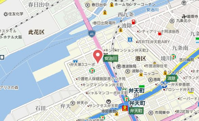 【地図】 | エスリードレジデンス大阪弁天町