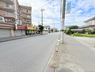 【前面道路含む現地写真】 | 川越市南台2丁目　建築条件なし売地　西武新宿線『南大塚駅』徒歩2分　【大東西小学区】