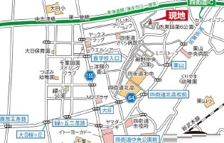 グラファーレ四街道市内黒田３期【現地販売物件】の地図