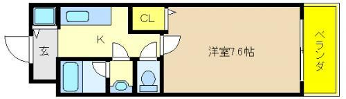 ラフィーネ住之江の間取り