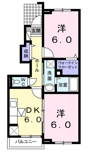 エアリー　ブライドの間取り