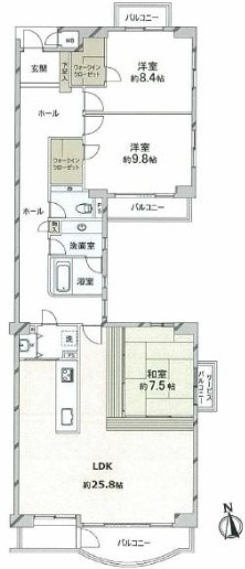 【間取り】 | K51322-京都平野アーバンライフ