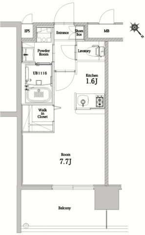 エンクレストベイ天神東Ⅱの間取り