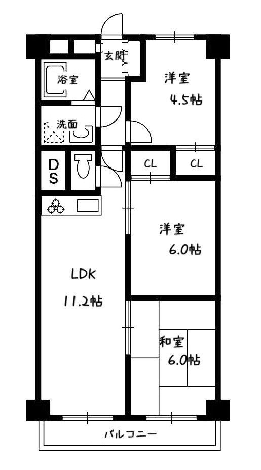 香里グランドコーポの間取り|間取り図はいかがですか？ご希望を叶える間取りですか？リビングの広さは？水回りの位置は？カウンターキッチン？など色々な情報が集約されています。弊社ではリフォームなどのご相談も承っております。