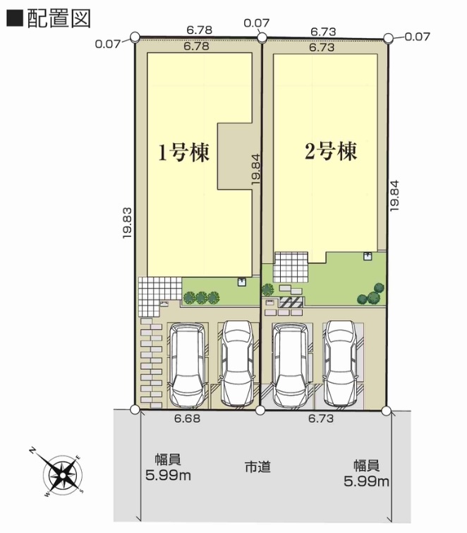 熊谷市久下　新築一戸建て　全２棟の間取り