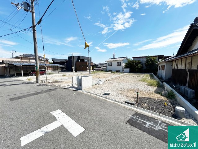 岸和田市極楽寺町　新築一戸建ての外観|現在建築中！落ち着いた街並みで新生活を始めることが出来そう！周辺の物件も併せてご紹介させて頂きます！