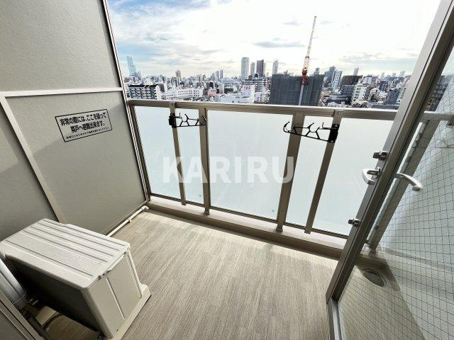 アドバンス大阪ストーリアのバルコニー