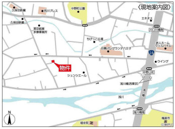 【地図】 | 中野上町貸家(ナカノカミチョウカシヤ)