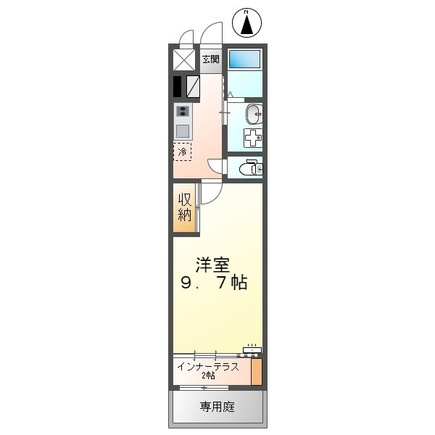 菊池郡菊陽町大字津久礼のアパートの間取り