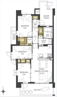【間取り】 | ヴェレーナ鳩ヶ谷