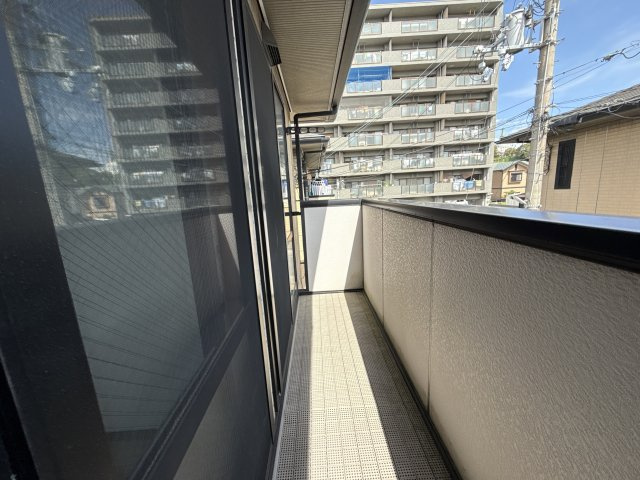 前田メゾネット C棟のバルコニー