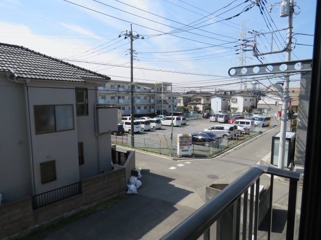 パークヒルズⅡの展望|２階のお部屋です