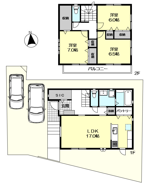 ☆新築戸建☆明石市太寺３丁目の間取り
