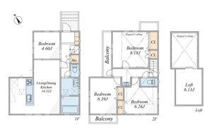 世田谷区上祖師谷6丁目　新築戸建の画像