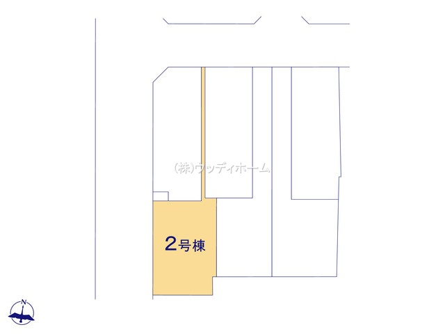 春日部市大沼第3　新築一戸建て　2号棟の区画図