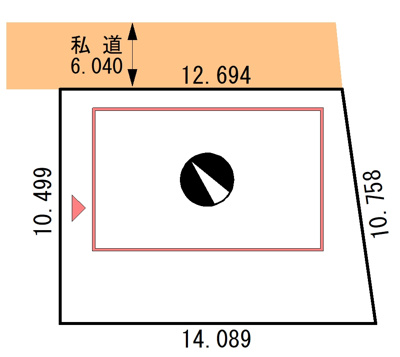 【区画図】 | 弥生2丁目58-20売家