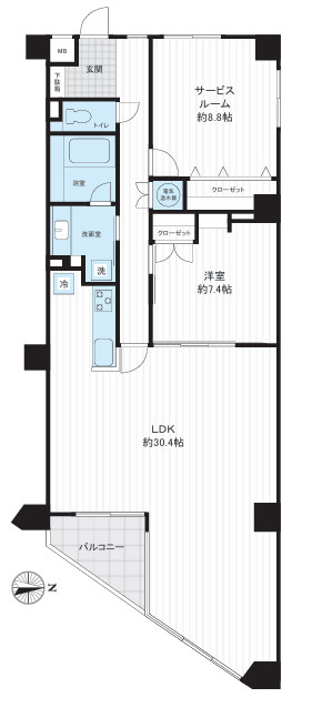 サンライフ熱海の間取り