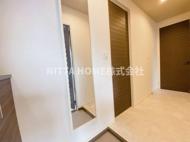 レジデンス　城南の玄関|全身鏡もあります(^^♪