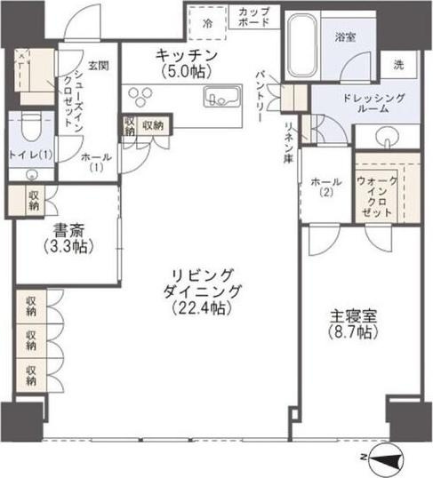 Brillia Tower堂島の間取り