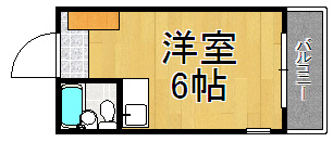 ダイドーメゾン西宮北口2の間取り