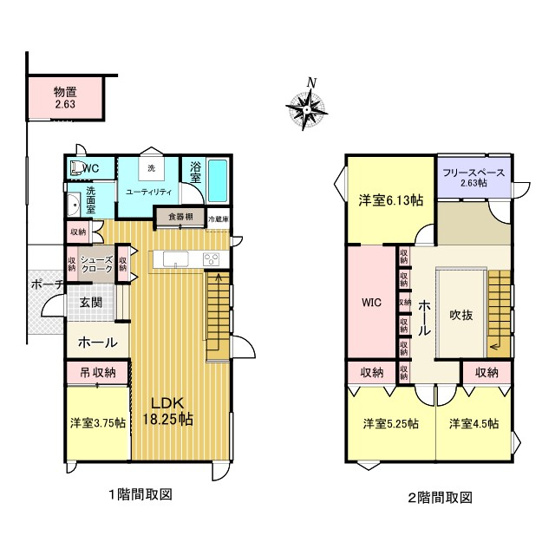 【間取り】 | 北見市北進町１丁目１４番２７号　中古売家
