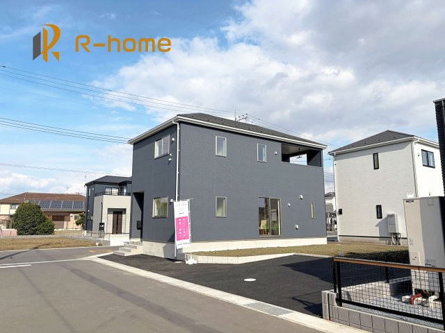 常陸大宮市石沢第4　新築戸建て　1号棟の外観|ご予約を頂ければ、『平日』はもちろん『早朝』や『夜間』もご見学可能です♪お気軽にお申し付けください♪