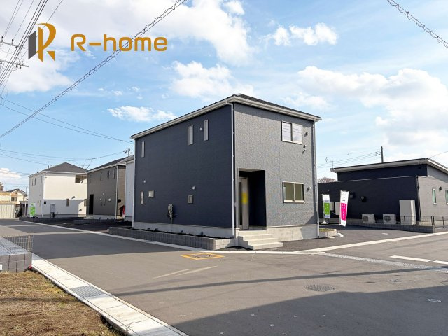 常陸大宮市石沢第4　新築戸建て　1号棟の外観|建物完成いたしました！ご予約で『平日』や『夕方』などでもご見学可能です！
