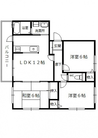 サンヴィレッジ緑井の間取り