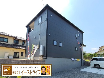 【新築戸建】　いわき市郷ケ丘2丁目第9　限定1棟!!　長期優良住宅の外観|北東側外観写真