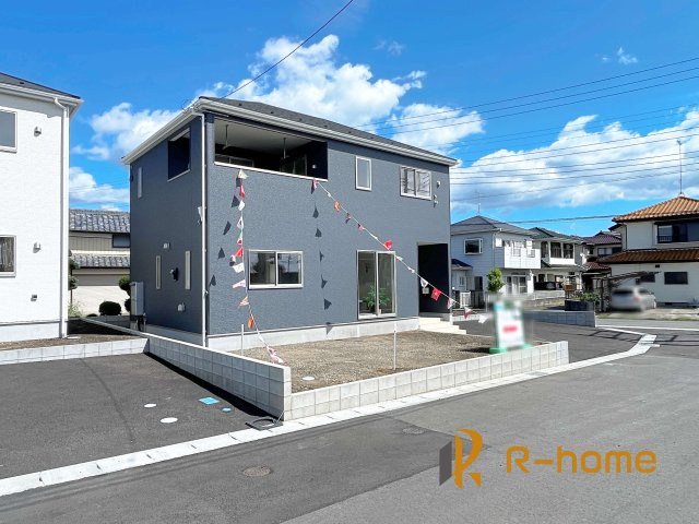 常陸大宮市野中町第7　新築戸建て　1号棟の外観|ご予約を頂ければ、『平日』はもちろん『早朝』や『夜間』もご見学可能です♪お気軽にお申し付けください♪