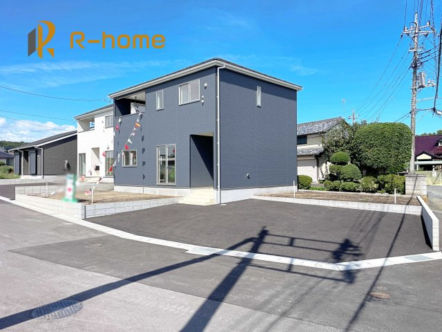 常陸大宮市野中町第7　新築戸建て　1号棟の外観|建物完成いたしました！ご予約で『平日』や『夕方』などでもご見学可能です！