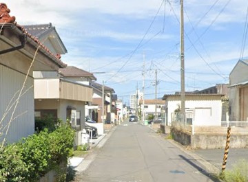 【新築戸建】　いわき市小名浜諏訪町第2　全2棟　長期優良住宅の前面道路含む現地写真|北東側5.85ｍ公道