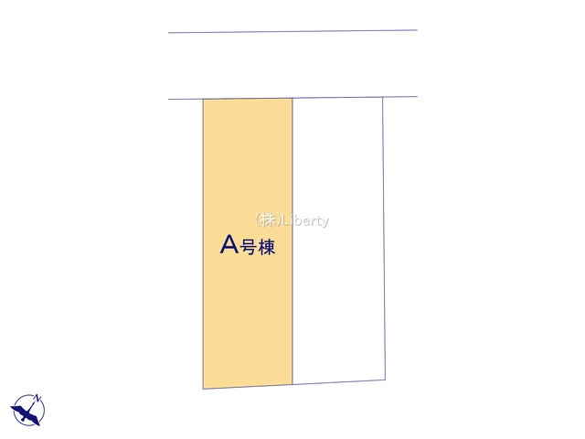 ひたちなか市牛久保2丁目　新築戸建　A号棟の区画図