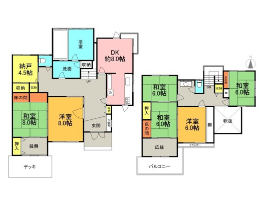 【間取り】 | 伊東市岡　戸建