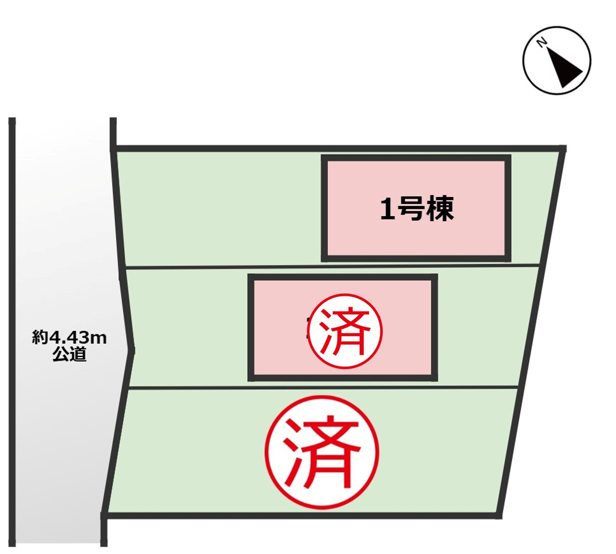 GRAFARE瀬戸市山の田町｜名古屋市の戸建ならホームアップの区画図