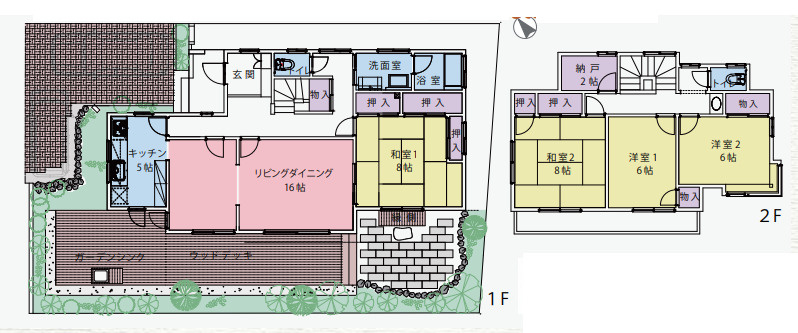 狭山市柏原中古戸建の間取り
