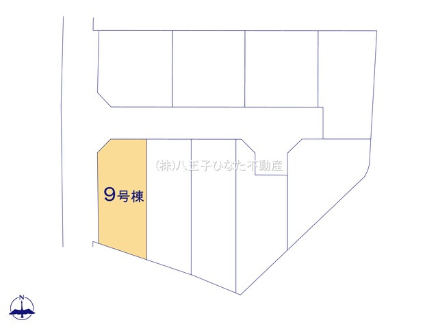 『八王子市新築戸建て』八王子市石川町243【仲介手数料無料】　２期の区画図|～仲介手数料無料☆八王子ひなた不動産～　八王子市石川町　新築戸建て