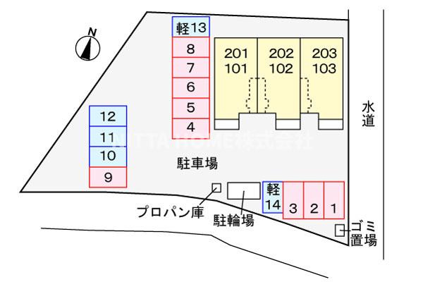 モス　フロックス　ノイの区画図