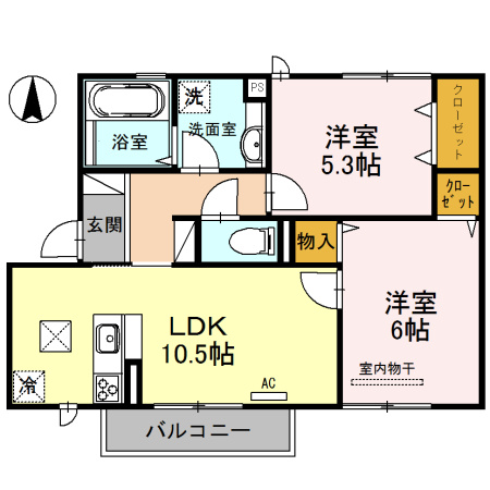 コンフォールドミの間取り