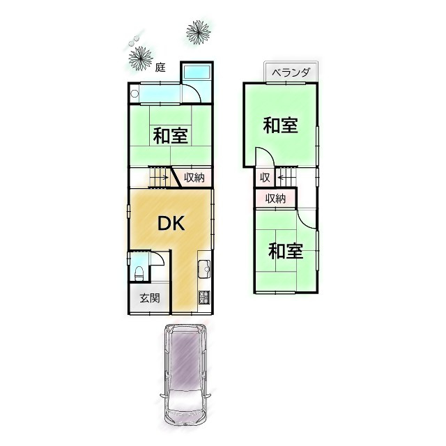 西賀茂今原町 中古戸建の間取り