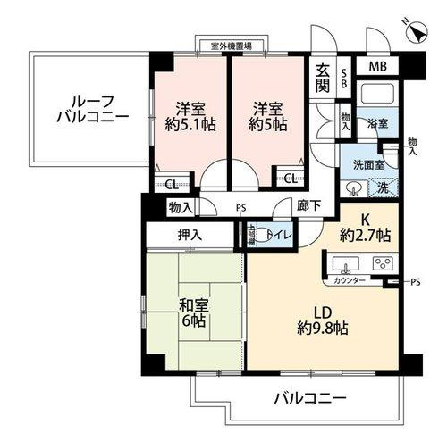 フォレストコート泉大津の間取り|間取図