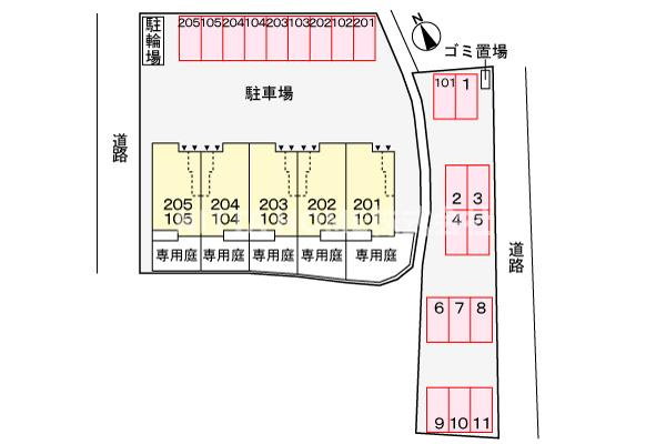 ウィル　ヴェスティージ　壱番館の区画図
