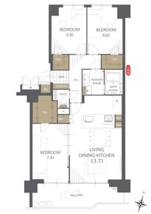 【間取り】阪急池田伏尾台セラージュ 