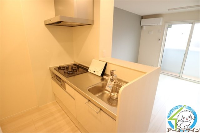 パークハイム七番館のキッチン|パース写真