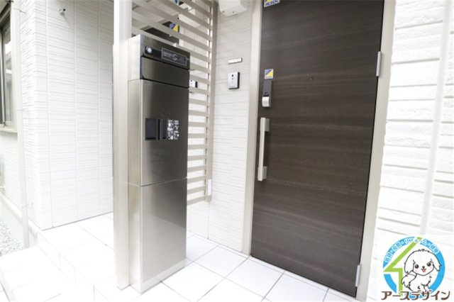 パークハイム七番館の玄関|パース写真