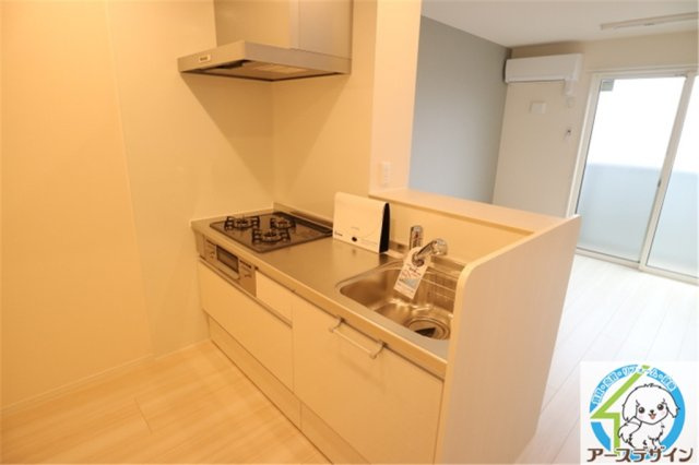 パークハイム七番館のキッチン|パース写真