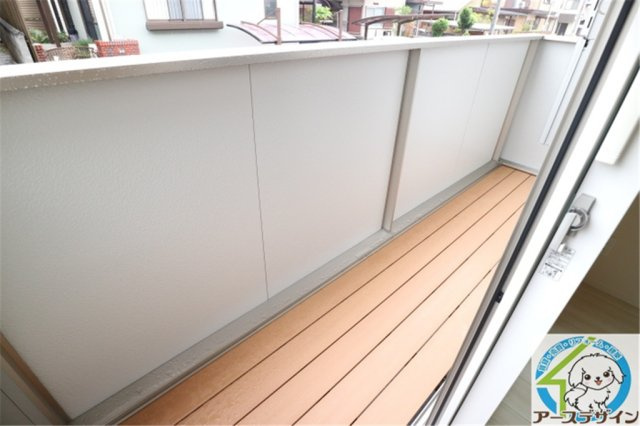 パークハイム七番館のバルコニー|パース写真