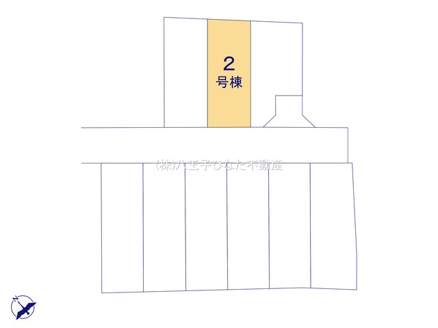 『八王子市新築戸建て』八王子市1549-3【仲介手数料無料】　１６期の区画図|～仲介手数料無料☆八王子ひなた不動産～　八王子市下恩方町　新築戸建て