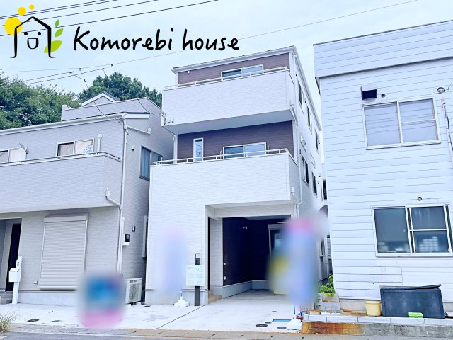 大宮区三橋1丁目Ⅱ　新築一戸建て　Bの外観|白を基調とした明るい印象を受ける外観です！
是非現地でご覧ください♪